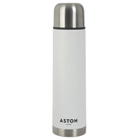 Termo Bala Acero Inox Doble Capa Termica 750 ml Blanco ASTON