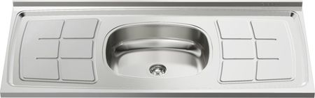 Tapa Mesada Muebles Orlandi Acero Inoxidable 42 140Cm