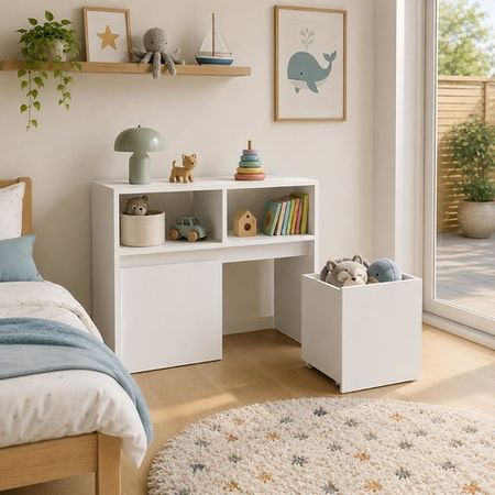 Juguetero DS Home 2 Cajones Blanco 86x70x36 cm
