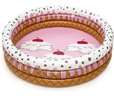 Pileta Inflable 3 Aros Sundae 160 x 38 cm (7031 )