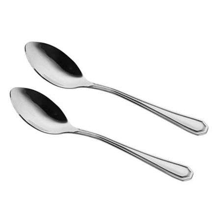 Cuchara De Postre Larhaus Paris Acero Inox X 12 Unidades Plateado