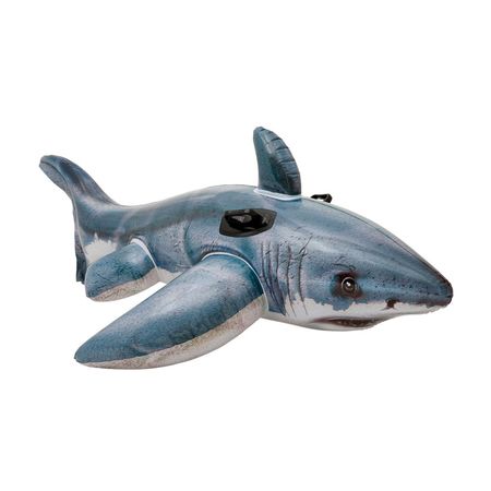 Inflable Flotador Intex Tiburon Blanco 173x107 Cm 22694/5