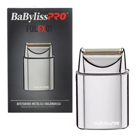 Afeitadora Inalámbrica A Pila Babyliss Profesional Fx01 Foil Color Plateado