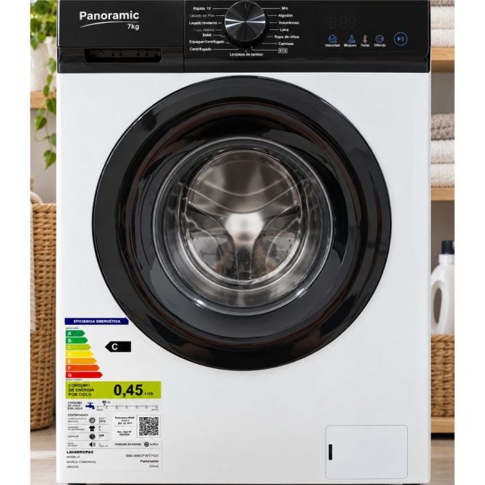 Lavarropas Automatico PANORAMIC 7KG WMCFWT7K01 Inverter - Vista 2