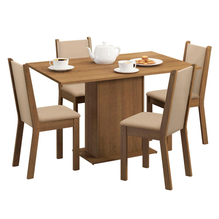 Juego De Comedor Madesa Talita Mesa Con 4 Sillas