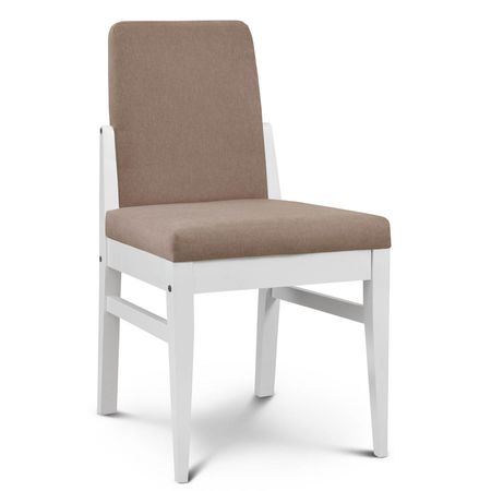 Silla de Comedor Baku Tapizado Sunny Mustang lustre Blanco Espacity