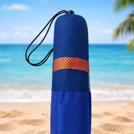 Toallon secado rapido liso 70x140cm Azul