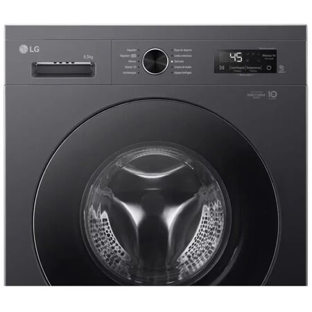 Lavarropas Automatico Inverter LG Carga Frontal 6.5kg 1200rpm Grafito WM65MVFS6
