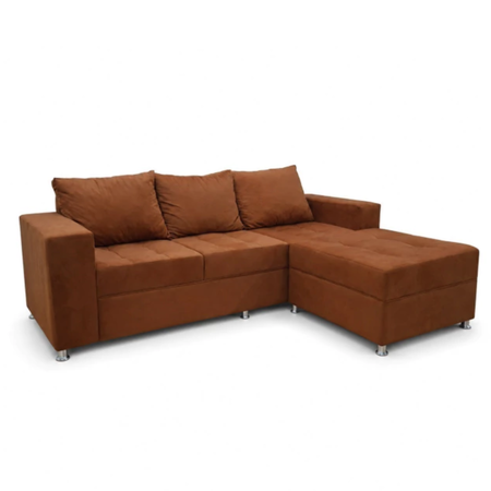 Sillon Milan tres cuerpos con camastro color ladrillo