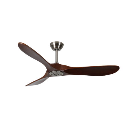 VENTILADOR TECHO ELANVENT - CHICAGO ACERO + ASPAS LAPACHO