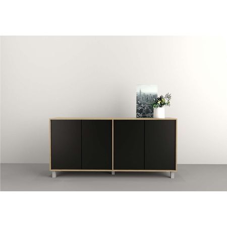 Bahiut 1.80 Mts Tables Cod: 7008 Olmo Finlandes y Negro