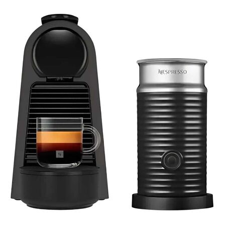 Cafetera Nespresso Essenza Mini D30 600 ml Negro Mate + Aeroccino