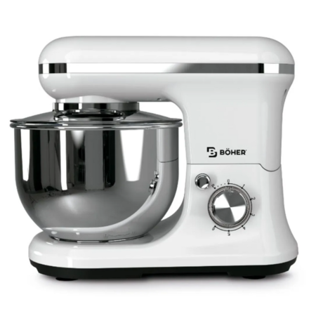 Batidora Planetaria Boher De Pie Bo-Bp198 Cbowl 5Lts. 220V Blanca
