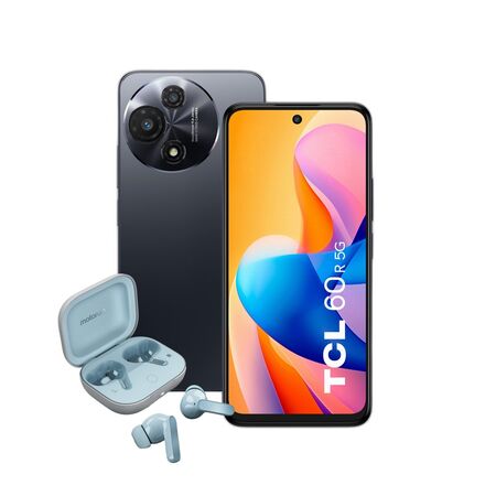 Combo TCL 60R 5G 4+128GB Space Gray + Moto Buds Guitar TWS Illusion Blue