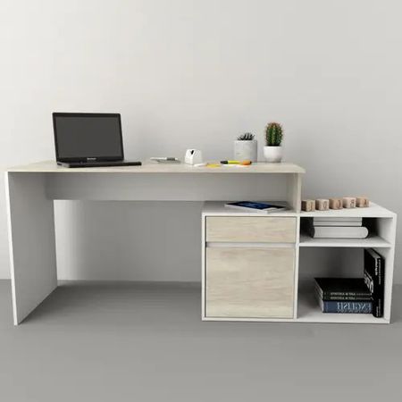 Escritorio Linea Home C/ Mueble 1pta 1caj 3048 Olmo/E Tables