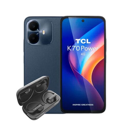 Combo TCL K70 Power 4+256GB Nebula Blue + Auriculares TWS Hune