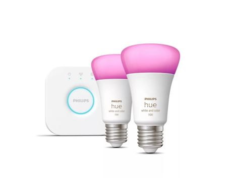 Nuevo Kit Inicio Lamparas + Bridge Philips HueWCA 9W A60 2set ( 929002468810)