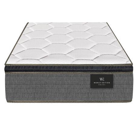 Colchon King Koil Finesse 1 Plaza 80x190x27cm de Resortes LFK con Pillow de Espuma Firme