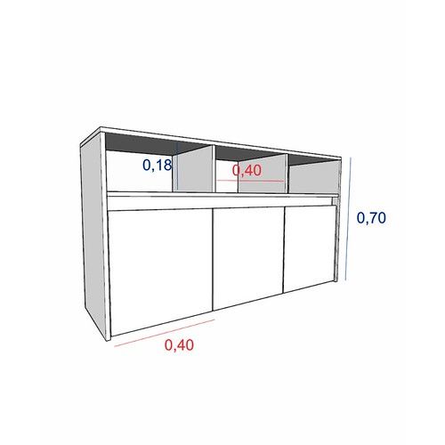 Juguetero 3 Cajones DS Home Blanco Olmo 127x70x36 cm - Vista 5