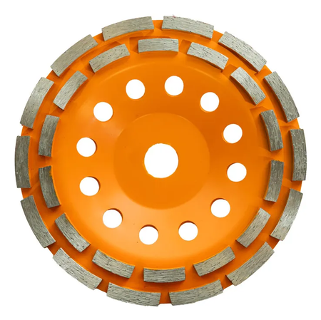 Copa De Desbaste Diamantada Dentada 180 Mm Lusqtoff L15312 Naranja