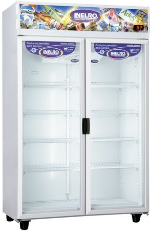 Exhibidora Vertical Inelro 2 Puertas 980L Mt-980