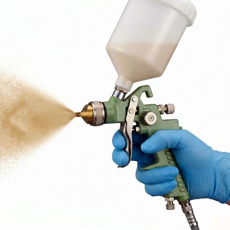 Pistola Para Pintar Bron By Gadnic HVLP Precisión 600ml Ajustable
