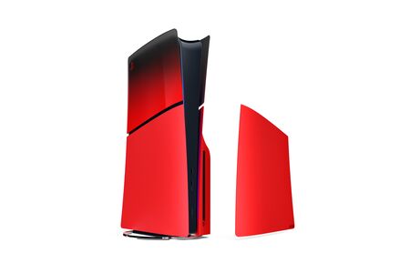 Cover Consola Playstation 5 Slim - Techno Red - Hyperpop Collection