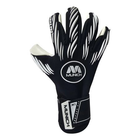 Guantes Arquero Munich Strike Pro Latex Aleman De Neoprene Negro/Blanco 10