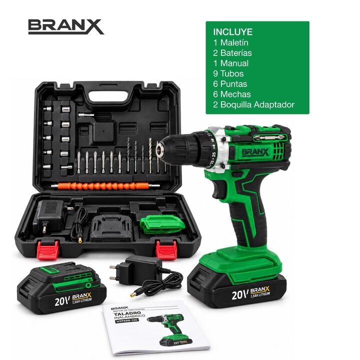 Taladro Atornillador Inalmbrico Branx Bateria 18v Litio - Vista 5
