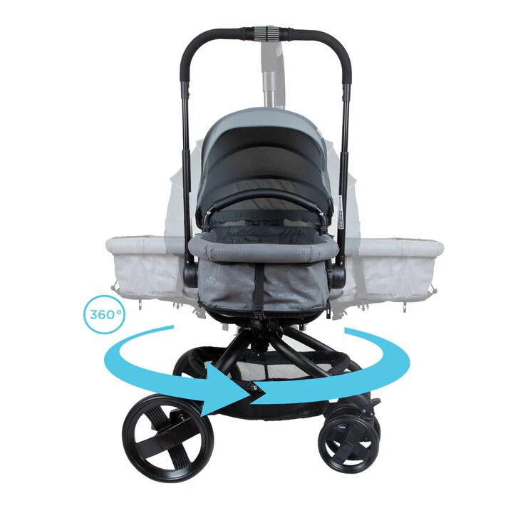 Cochecito con asiento gira 360 I-Giro Infanti gris - Vista 6