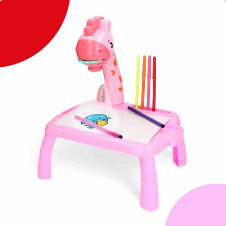 Mesa Didactica Para Dibujo Proyector Jirafa Bebesit 2008-B Rosa