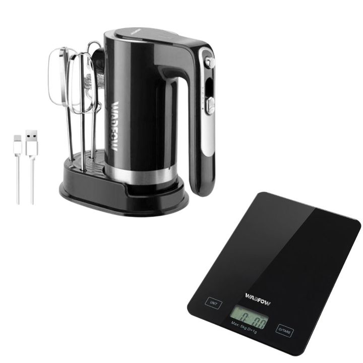 Batidora Mano Inalámbrica Wadfow + Balanza Digital 7 Vel Negro 50 - Vista 1
