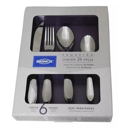 Juego de Cubirertos 24 Piezas Bellagio Brinox  ( 5103/448)