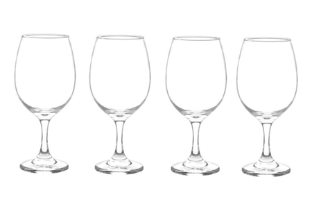 Set 24 Copas Cristar Chianti Vino Rioja 318ml Blanco