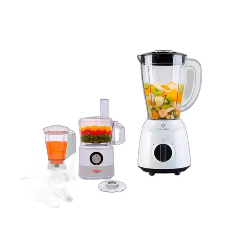 Combo Procesadora Liliana MegaPros 750W + Licuadora Whitenblack 1.5L 400W