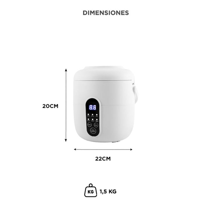 Arrocera Eléctrica Riceron Gadnic Olla Eléctrica Vaporera Multi Función 1.5L - Vista 6