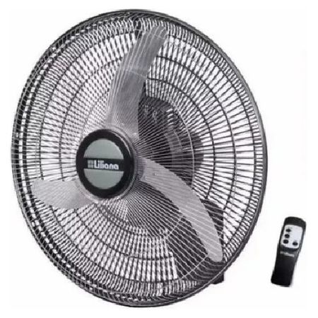 Ventilador De Pared Liliana 20 Vwc2016 90 Watts Silencioso - 50.8 Cm - Negro - Plateado - Metal - 3