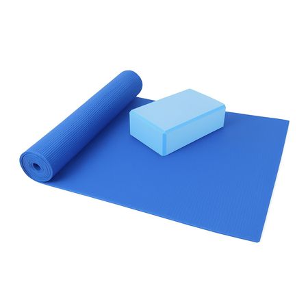 MAT COLCHONETA YOGA PILATES CON LADRILLO