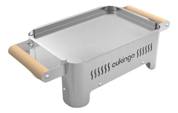 Brasero De Mesa Acero Inoxidable Portatil Cukingo 22 cm x 44 cm x 14,5 cm - Vista 1
