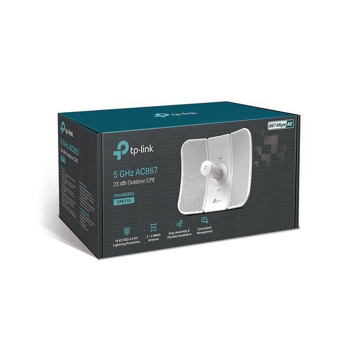 Cpe Tp-Link CPE710 867MBPS 5GHz 23dBi Exterior - Vista 1
