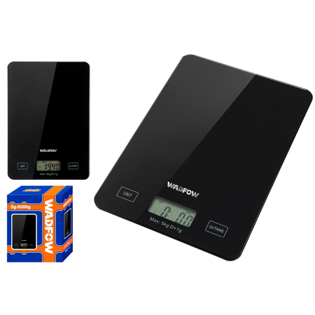 Balanza De Cocina Digital 5 Kg Negro Wadfow Wdfwke3504 Negro 5 Kg