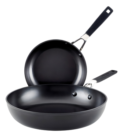 Set 2 Sartenes Kitchenaid 84811 21 Y 31 Cm Antiadh. Negro Negro