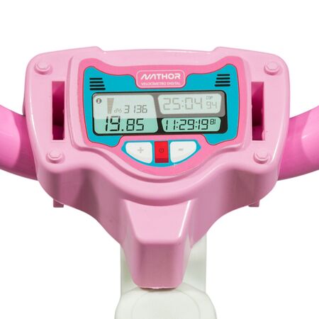 Bicicleta R12 Nathor con cantimplora Rosa/Celeste