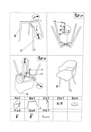 Sillon Tapizado Quality Plastic Panda Color Negro