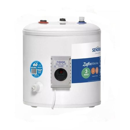 Termotanque Eléctrico 40 Lts Señorial Zafiro Tesz-40 Color Blanco