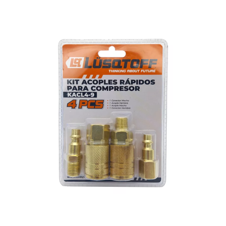 Kit De Acople Rapido Lusqtoff Kacl4-9 1/4 Para Compresor