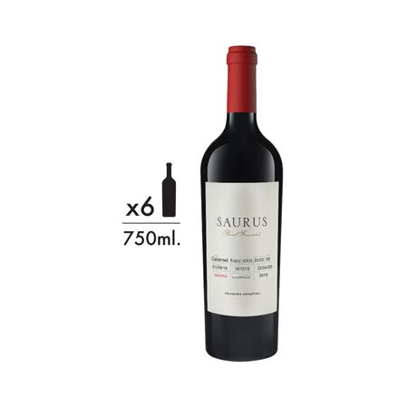 Vino Tinto Saurus Barrel Fermented Cabernet Franc Caja x 6