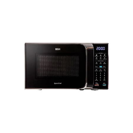 Microondas Digital BGH 28L con Grill 1250w Negro