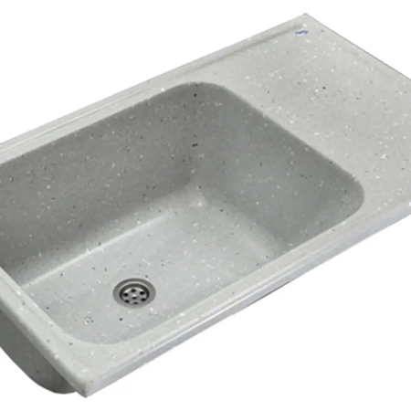 Pileta Lav PS792 80x48x27cm Apoyo Gr/Cla MS MARMOL SINTETICO