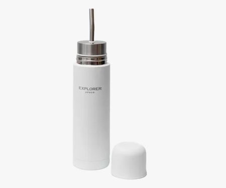 Mate Listo Y Termo 500 Ml Explorer Apolo Blanco Acero Inox